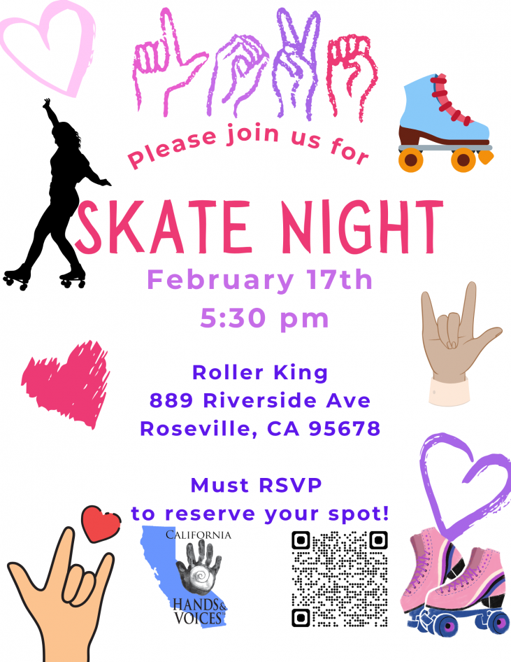 Flyer for Skate Night details in text description below