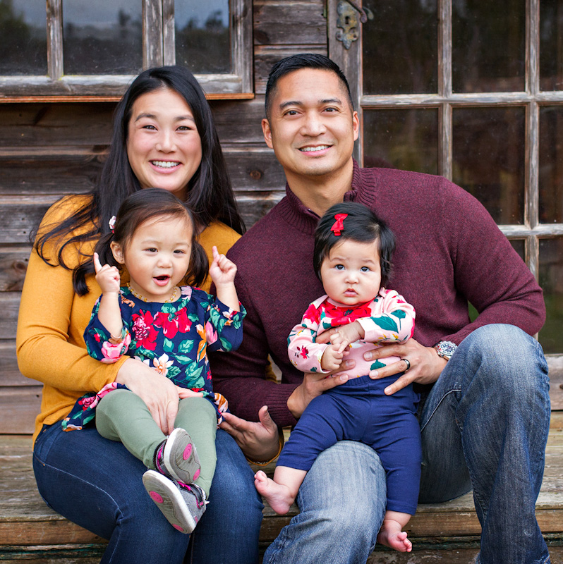 Michelle Hu with family